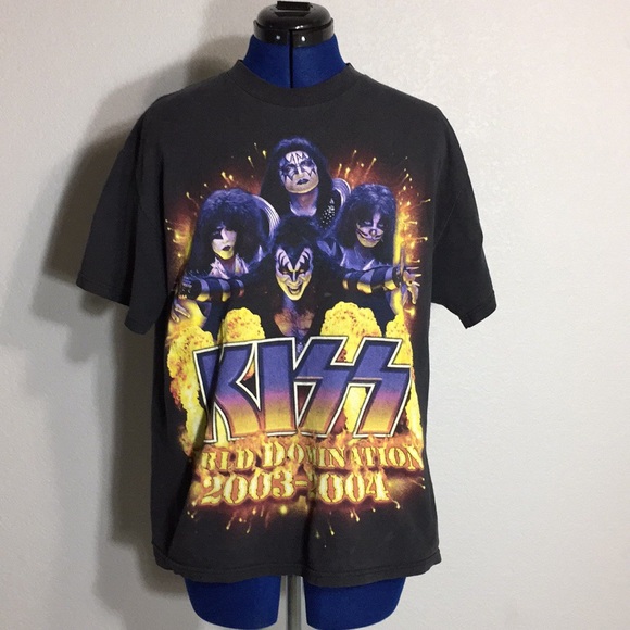 Rare 2003 2004 KISS Rock Band Concert Tee - Alive - Picture 7 of 8